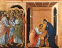 Buoninsegna, Duccio di - Parting from St. John
